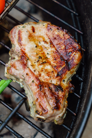 grilled fishの写真素材