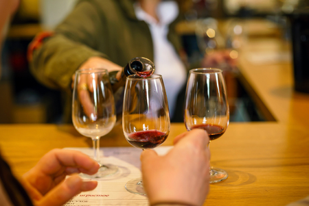 wine tastingの写真素材