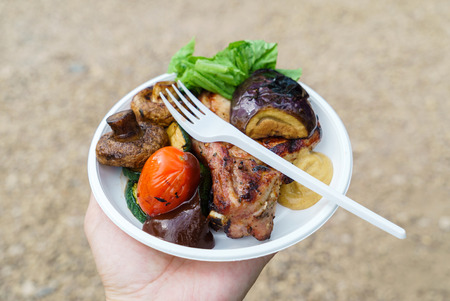 grilled meatの写真素材