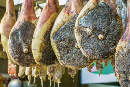 Spanish Ham - Jamon Serranoの写真素材