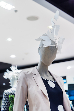 mannequins in a clothing storeの写真素材
