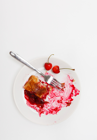 cherry cakeの写真素材