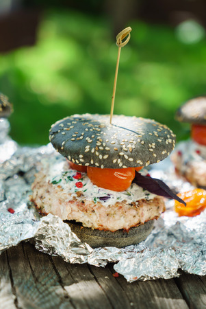 tasty burgersの写真素材