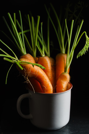 fresh carrotsの写真素材