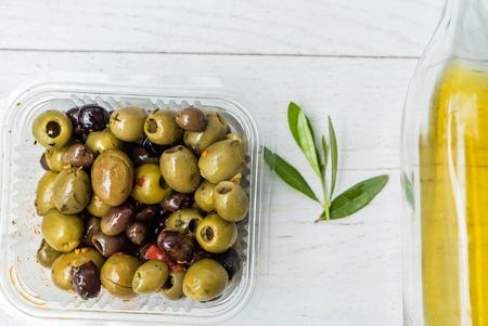 olive oilの写真素材
