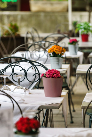 outdoor cafeの写真素材
