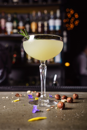 cocktail in the barの写真素材