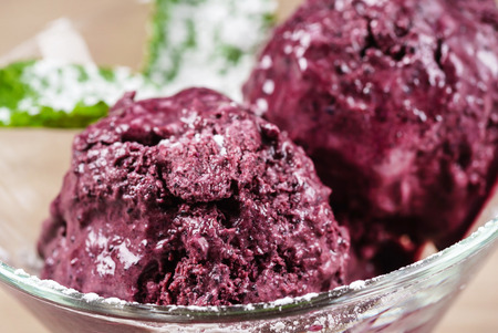 berry ice creamの写真素材