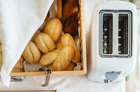 catering buffet in the hotelの写真素材