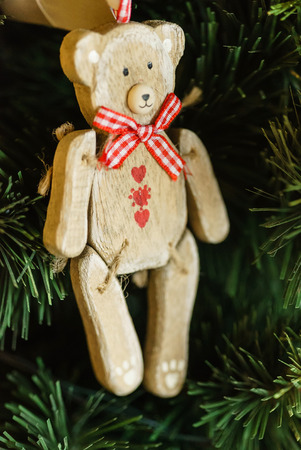 toy on the Christmas treeの写真素材