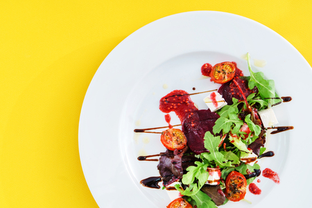 salad with beetrootの写真素材