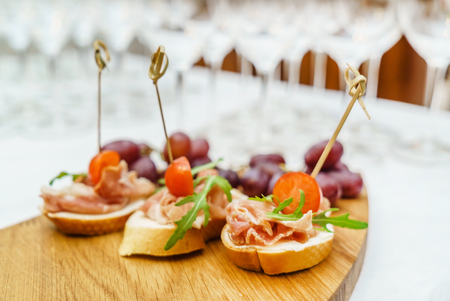 catering tableの写真素材