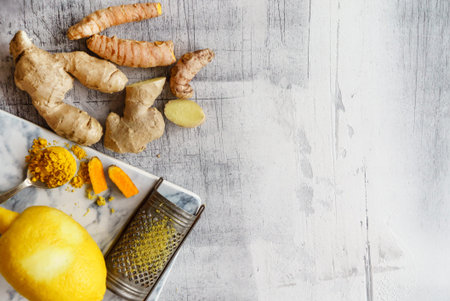 healthy food on the tableの写真素材