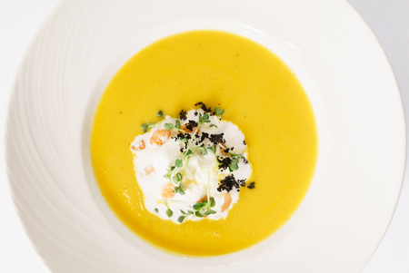 vegetable cream soupの写真素材