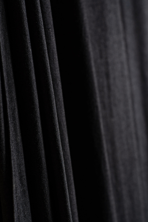 black curtain textureの写真素材
