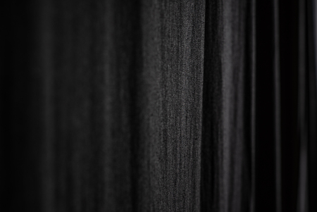black curtain textureの写真素材