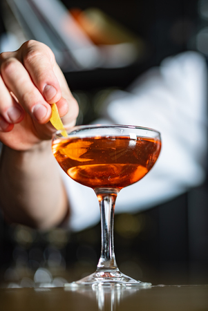 cocktail in the barの写真素材