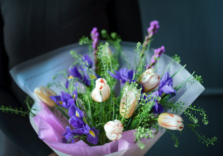 nice bouquet in the hands