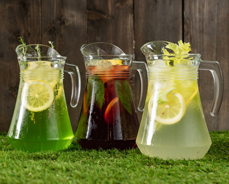 summer lemonade with fruits