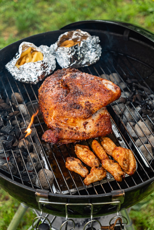 tasty grilled turkeyの写真素材