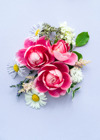 nice summer flowersの写真素材