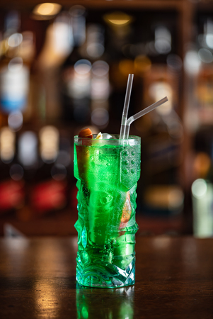 cocktail in the barの写真素材