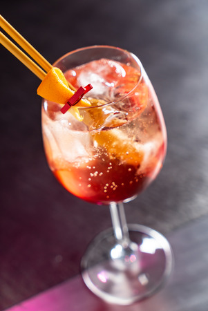 cocktail in teh barの写真素材