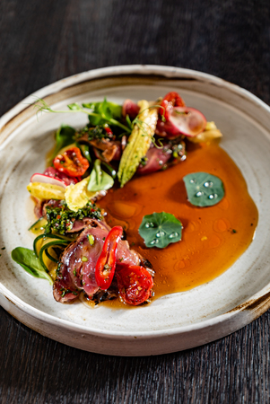 beef with vegetablesの写真素材