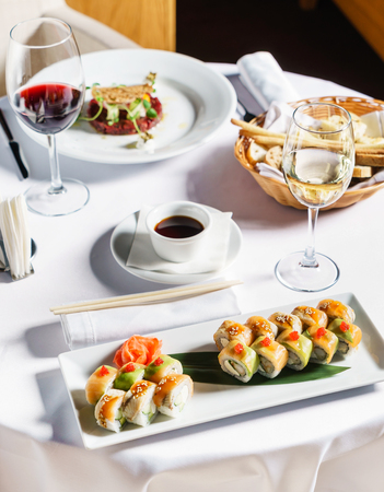 set of sushiの写真素材
