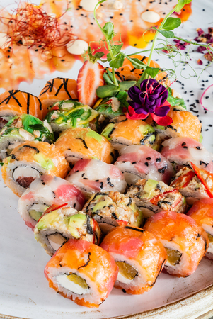 big sushi setの写真素材