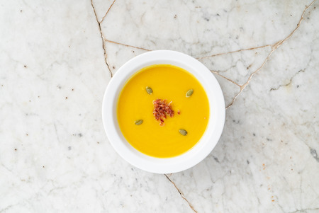 tasty pumpkin soupの写真素材
