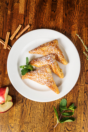apple pie with cinnamonの写真素材