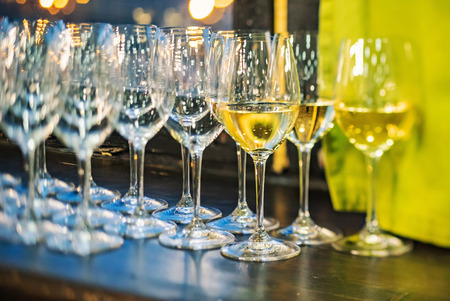 glasses of wineの写真素材