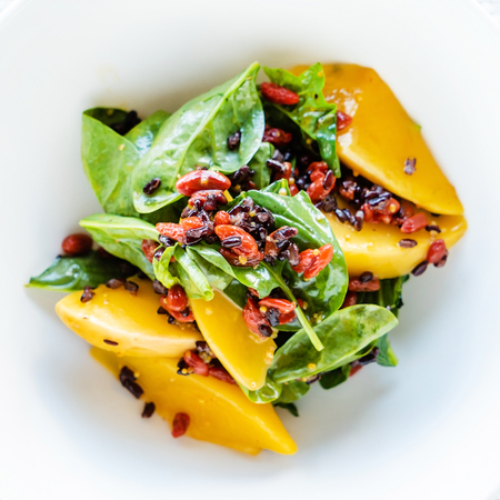 salad with mangoの写真素材