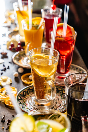 winter teas and infusionsの写真素材