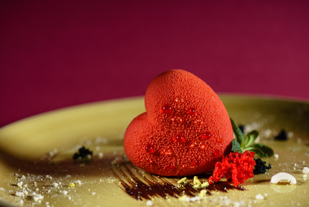 heart's shape pastryの写真素材