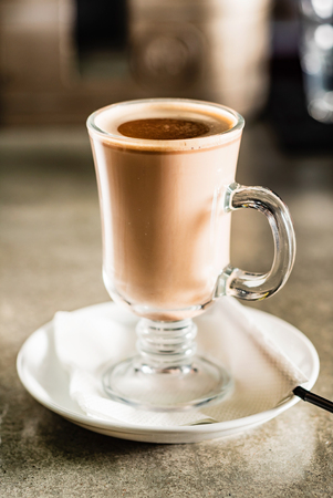 cacao with cinnamonの写真素材