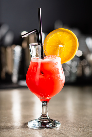 cocktail in the barの写真素材