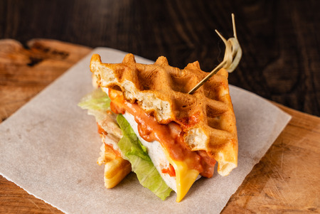 breakfast in the cafeの写真素材