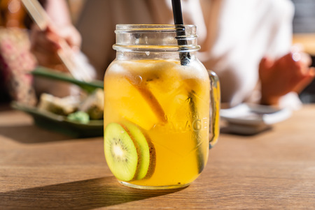 lemonade with fruitsの写真素材