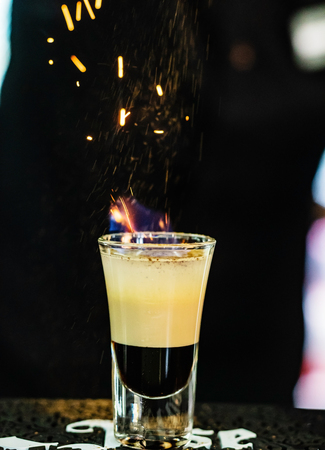 cocktail in the barの写真素材