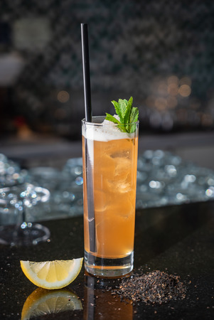 mocktail in the barの写真素材