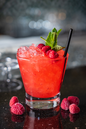 mocktail in the barの写真素材