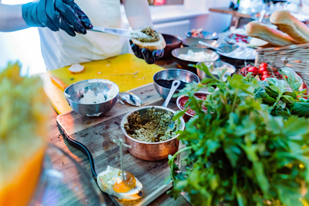 catering service on the partyの写真素材
