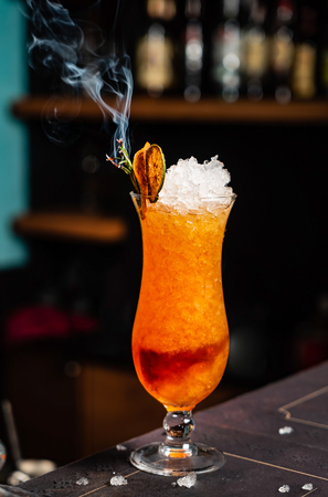 cocktail in the barの写真素材