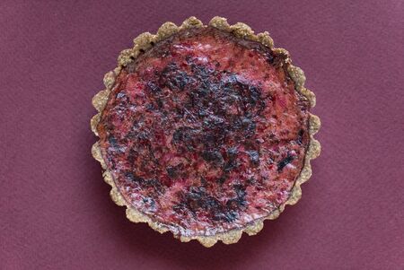 vegan cake with beeetroot fillingの写真素材