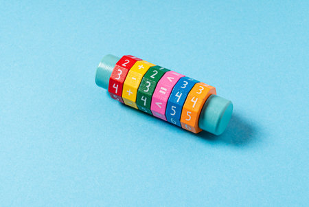 math tool on the blue background