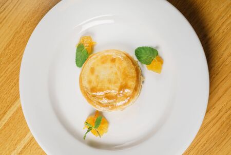 apple pie  with orange marmaladeの写真素材