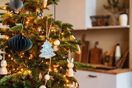 Christmas time in the cozy home