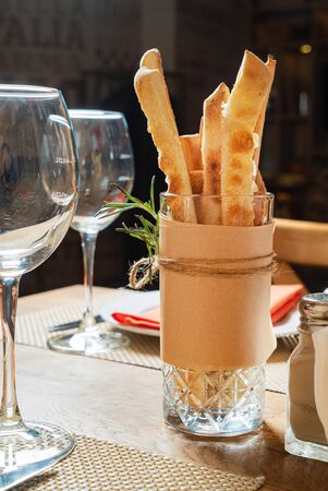 table set for meal, family restaurantの写真素材